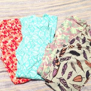 Four Pairs LuLaRoe Leggings